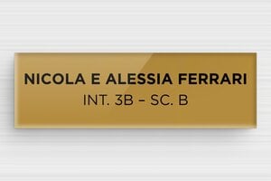Targhette per cassette postali in plexiglas - Plexiglass - undefined - or-fonce-noir - glue - it-targhetta-cassetta-postale-plexiglass-011-5-1747278710054