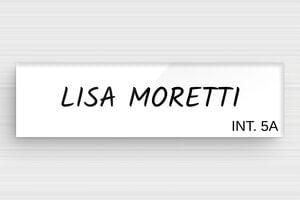Targhette per cassette postali - Plexiglass - undefined - blanc-noir - glue - it-targhetta-cassetta-postale-plexiglass-011-9-1747278724704