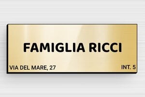 Targhette per cassette postali - PVC - undefined - or-brillant-noir - none - it-targhetta-cassetta-postale-pvc-011-19-1747278689280