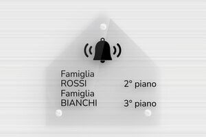Targhette citofono con due nomi - Plexiglass trasparente - undefined - transparent - holes-only - it-targhetta-doppio-nome-004-1-1747216641626