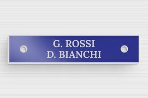 Targhette per cassette postali in alluminio - Alluminio - undefined - bleu - holes-only - it-targhetta-due-nomi-001-2-1747216565760
