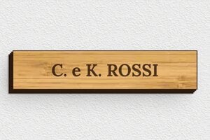 Targhette citofono in legno - Legno - undefined - bambou - none - it-targhetta-legno-001-3-1747216115444