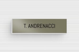 Targhette citofono in acciaio inox - Alluminio - undefined - bronze-noir - glue - it-targhetta-metallica-001-10-1747279253843
