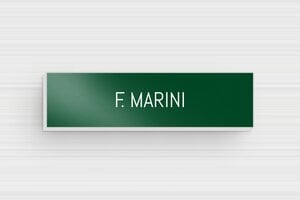 Targhette citofono in acciaio inox - Alluminio - undefined - vert-blanc - glue - it-targhetta-metallica-001-12-1747279262217