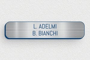 Targhette citofono in acciaio inox - PVC - undefined - acier-bleu - none - it-targhetta-metallica-001-6-1747279241004