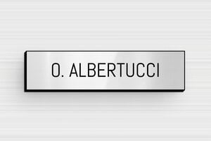 Targhette citofono in acciaio inox - PVC - undefined - gris-brillant-noir - glue - it-targhetta-metallo-001-2-1747279228621