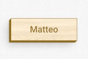 Badge matrimonio  - Etichetta Legno - Spilla - undefined - erable - badge - it-targhetta-nome-044-3-1747279604269