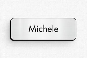 Badge magnetici  - Etichetta PVC - Magneti - undefined - gris-brosse-noir - badge - it-targhetta-nome-046-3-1747279609907