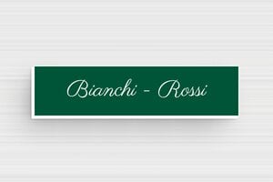 Targhette per cassette postali - PVC - undefined - vert-sapin-blanc - glue - it-targhetta-per-cassetta-postale-002-0-1747212731347