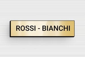 Targhette per cassette postali - PVC - undefined - or-brillant-noir - glue - it-targhetta-per-cassetta-postale-008-4-1747212786403