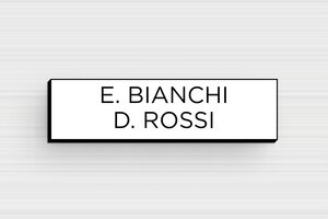 Targhette per cassette postali - PVC inciso - undefined - blanc-noir - glue - it-targhetta-per-cassetta-postale-011-3-1747218056451