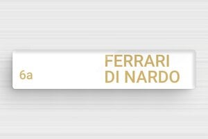 Targhette autoadesive per cassette postali - Plexiglass - undefined - blanc-or - glue - it-targhetta-per-cassetta-postale-autoadesiva-003-2-1747277040433