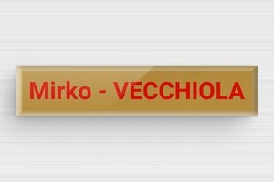 Targhette per cassette postali in plexiglas - Plexiglass - undefined - or-fonce-rouge - magnetic - it-targhetta-per-cassetta-postale-in-plexiglass-001-2-1747276764839