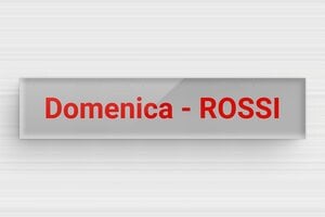 Targhette per cassette postali in plexiglas - Plexiglass - undefined - gris-rouge - magnetic - it-targhetta-per-cassetta-postale-in-plexiglass-001-5-1747276774357