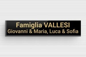 Targhette per cassette postali in plexiglas - Plexiglass - undefined - noir-or - glue - it-targhetta-per-cassetta-postale-in-plexiglass-002-1-1747276779215