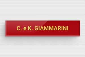 Targhette citofono in plexiglas - Plexiglass - undefined - rouge-jaune - glue - it-targhetta-per-cassetta-postale-in-plexiglass-004-1-1747276825054