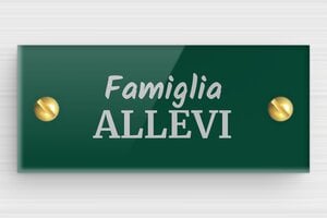 Targhette citofono in plexiglas - Plexiglass - undefined - vert-argent - screws - it-targhetta-per-cassetta-postale-in-plexiglass-004-2-1747276835210