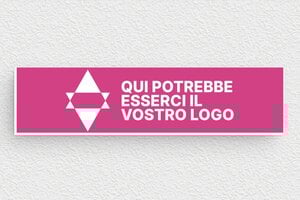 Targhe incise personalizzate - PVC - undefined - rose-blanc - glue - it-targhetta-per-cassetta-postale-in-pvc-005-2-1747276968136