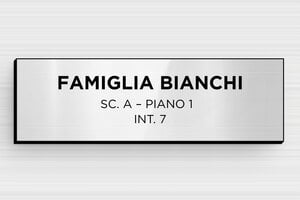 Targhette autoadesive per cassette postali - PVC - undefined - gris-brillant-noir - glue - it-targhetta-per-cassetta-postale-in-pvc-011-11-1747278657255