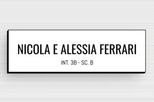Targhette per cassette postali in pvc - PVC - undefined - blanc-noir - glue - it-targhetta-per-cassetta-postale-in-pvc-011-40-1747279014714