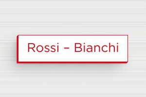 Targhette per cassette postali in pvc - PVC inciso - undefined - blanc-rouge - none - it-targhetta-per-cassetta-postale-in-pvc-011-64-1747279093622