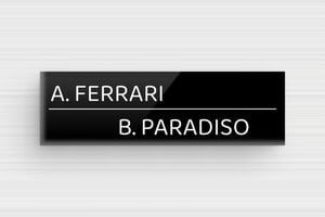 Targhe con nome casa - Plexiglass - undefined - noir-blanc - glue - it-targhetta-plexiglass-002-3-1747280599480