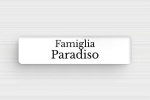 Targhette per cassette postali in plexiglas - Plexiglass - undefined - blanc-noir - glue - it-targhetta-plexiglass-003-3-1747280603306