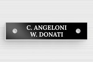 Targhette per cassette postali in alluminio - Alluminio - undefined - noir - holes-only - it-targhetta-postale-alluminio-002-5-1747276541287