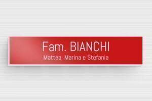 Targhette citofono in alluminio - Alluminio - undefined - rouge - glue - it-targhetta-postale-alluminio-015-18-1747278870661