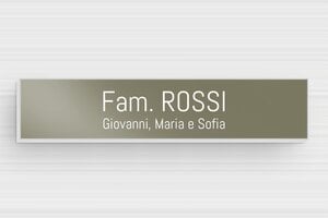 Targhette per cassette postali - Alluminio - undefined - taupe - none - it-targhetta-postale-alluminio-015-7-1747278798305