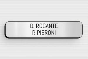 Targhette citofono in PVC - PVC - undefined - gris-brillant-noir - glue - it-targhetta-pvc-001-12-1747279144878
