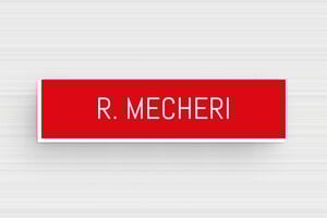 Targhette citofono in PVC - PVC - undefined - rouge-blanc - glue - it-targhetta-pvc-001-20-1747279172779