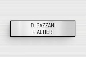 Targhette citofono con due nomi - PVC - undefined - gris-brillant-noir - glue - it-targhetta-pvc-001-3-1747279115437