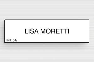 Targhette per cassette postali in pvc - PVC - undefined - blanc-noir - glue - it-targhetta-pvc-004-3-1747280568472