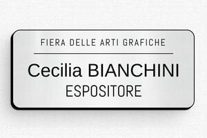Badge aziendali - Etichetta PVC - Magneti - undefined - gris-brosse-noir - badge - it-tessera-evento-012-3-1747646456728 Badge aziendali - Etichetta PVC - Magneti - undefined - gris-brosse-noir - badge - it-tessera-evento-012-3-1747646456728