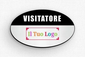 Badge aziendali - Etichetta PVC - Spilla - undefined - gris-brosse-noir - badge - it-tessera-societa-010-3-1747646570369