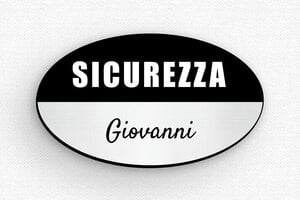 Badge aziendali - Etichetta PVC - Magneti - undefined - gris-brosse-noir - badge - it-tessera-societa-017-3-1747646545868