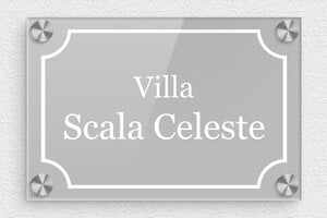 Numeri civici moderni  - Plexiglass - undefined - custom - screws-caps - it-villa-cartello-013-1-1747212879432