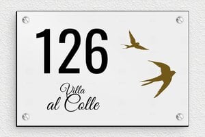Numeri civici moderni  - PVC - undefined - gris-noir - screws - it-villa-cartello-014-1-1747212928873