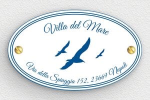 Targa indirizzo personalizzata - PVC - undefined - blanc-bleu - screws - it-villa-cartello-044-1-1747212915498