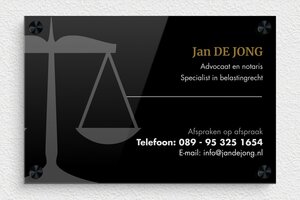 Bedrijfsnaamborden Advocaat - Bedrukt plexiglas - custom - screws-spacer - nl-nl-advocaat-notaris-003-1-1756723651668 Bedrijfsnaamborden Advocaat - Bedrukt plexiglas - custom - screws-spacer - nl-nl-advocaat-notaris-003-1-1756723651668