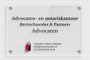 Bedrijfsnaamborden Advocaat - Transparant plexiglas - transparent - screws-spacer - nl-nl-advocaat-notaris-008-4-1756723672603 Bedrijfsnaamborden Advocaat - Transparant plexiglas - transparent - screws-spacer - nl-nl-advocaat-notaris-008-4-1756723672603