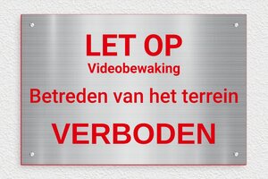 Camerabewaking borden - Bord 'Let op, huis is beveiligd met alarm' - acier-rouge - screws - nl-nl-alarm-bord-004-2-1756796191743