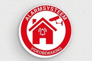 Camerabewaking borden - Rond Alarmpictogram - custom - glue - nl-nl-alarm-bord-004-3-1756806094892