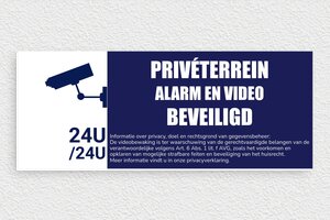 Camerabewaking borden - Bord voor alarm en videobewaking - custom - glue - nl-nl-alarmschild-006-1-1756806084670