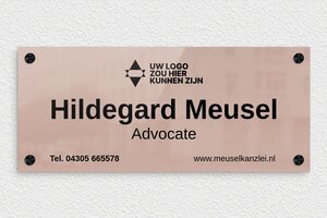 Bedrijfsborden - Bedrukt spiegelplexiglas - miroir-rose-noir - screws-caps - nl-nl-bedrijfs-bord-002-1-1756807624409