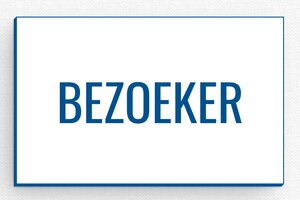 Badges met Magneet - Badge Gegraveerd PVC - blanc-bleu - badge - nl-nl-bezoeker-bord-004-3-1756799673429