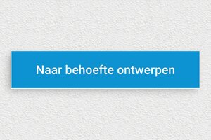 Plaat op Kleur - Gegraveerd PVC - bleu-ciel-blanc - none - nl-nl-blauwe-kleur-bord-001-4-1756802049025