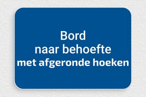 Plaat op Kleur - Gegraveerd PVC - bleu-blanc - none - nl-nl-blauwe-kleur-bord-002-3-1756802060044