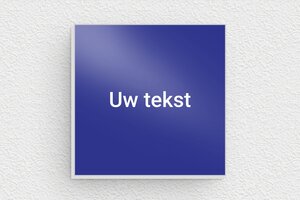 Plaat op Kleur - Bedrukt aluminium  - bleu-blanc - none - nl-nl-blauwe-kleur-bord-002-4-1756810096779